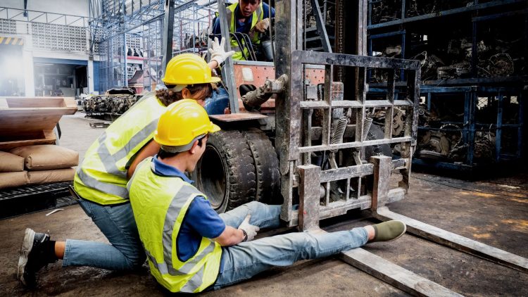 Forklift injury